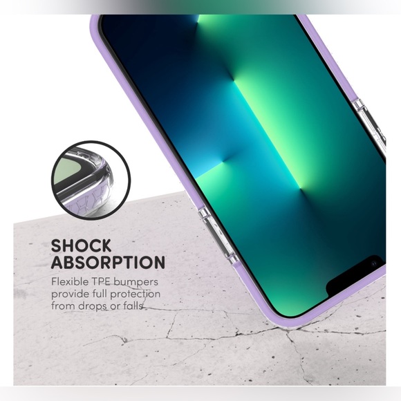 iHome Velo Silicone Impact Case for iPhone 13, Lavender - Picture 4 of 9